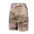 Tri-Color Desert Camo Twill Battle Uniform Combat Shorts (XS to XL)